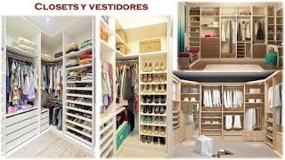 Closets y vestidores  Ideas y consejos para diseño [upl. by Ancilin483]