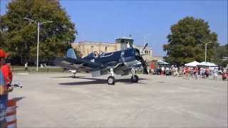 Cavanaugh Flight Museums FG1D Corsair  KLUK [upl. by Oiluj]