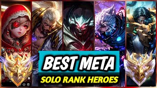 15 Best Meta Heroes for Solo Rank 2024 Season 33  Mobile Legend Tier List [upl. by Farnham]