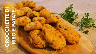 CROCCHETTE DI RISO E PATATE AL FORNO  CON POMODORI SECCHI  RICETTA FACILE E GUSTOSA [upl. by Annaeel]