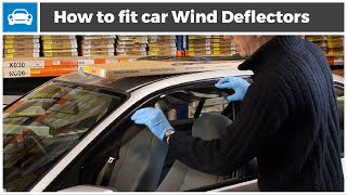 How to fit Wind Deflectors to Your Car [upl. by Hock891]