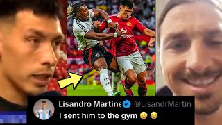 WORLD REACT TO LISANDRO MARTINEZ COMMENT ON ADAMA TRAORE “SENT HIM BACK TO GYM” [upl. by Renita]