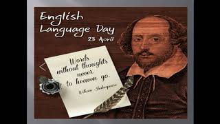 English Language Day April 23rd [upl. by Rexfourd]