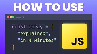 JavaScript Arrays Crash Course Tutorial for beginners [upl. by Kobylak]