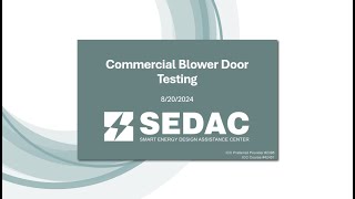 2021 IECC Commercial Blower Door Testing  82024 [upl. by Ainek]