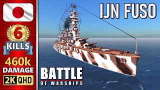 BATTLE OF WARSHIPS ⚓ FUSO  6 KILLS  460k DAMAGE 💥 [upl. by Rebeca]