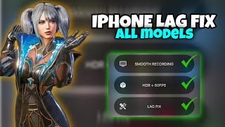 iPhone Lag Fix ✅ Pubg Mobile 😍 iPhone 66s6splus77plus88plusxxr [upl. by Olethea]