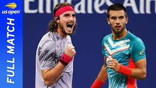 Stefanos Tsitsipas vs Borna Coric in a fiveset thriller  US Open 2020 Round 3 [upl. by Babbie766]