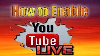 How to Enable live streaming on youtube channel [upl. by Orelu]