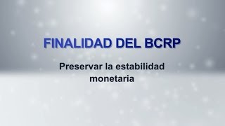 Video Institucional Finalidad del BCRP [upl. by Harrod]