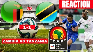 Zambia vs Tanzania 11 Live Stream Africa Cup Nations AFCON Football Match Score Highlights Direct [upl. by Yetty]