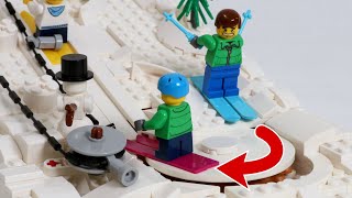 LEGO Ski Lift with Automatic Minifig Return [upl. by Lucius]