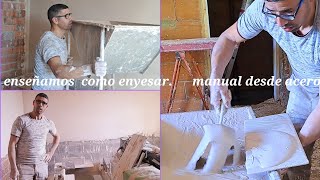 Enseñamos como enyesar manual desde acero y tutorial de las herramientas que uso de yeso [upl. by Assiralk]