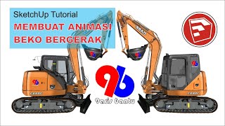 Tutorial SketchUp  Animasi Excavator MSPhysics [upl. by Erot]