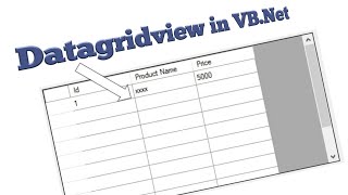 Datagridview control in vbnet properties methods and events in hindi [upl. by Kreitman]