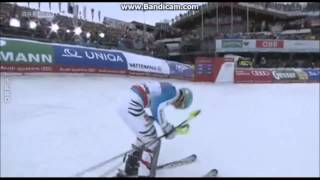 WM Slalom 2013 Schladming  MARIO MATT  3   Felix Neureither  2  und MARCEL HIRSCHER  1 [upl. by Morse]