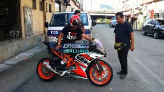 KTM RC 250 PowerTRONIC ECU Topspeed above 200kmh  Motodynamics Technology Malaysia [upl. by Kiele]