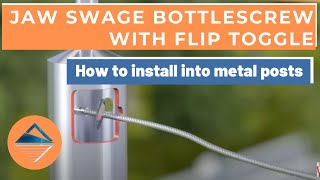 How To Install Balustrade Using Jaw Swage Bottlescrew Flip Toggle [upl. by Brodsky]