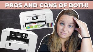 Pros amp Cons Epson Ecotank vs Sawgrass Sublimation Printer [upl. by Leinod]