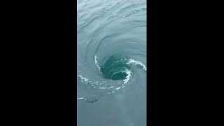 Whirlpool In The Ocean Cornwall UK [upl. by Hedvig]