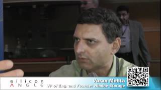 Varun Mehta Founder of Nimble Storage  SNW 2011  theCUBE [upl. by Adnilemreh]