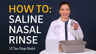 Saline Nasal Rinse How To [upl. by Glenna]