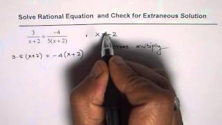 Solve Rational Equation and Check For Extraneous Solution [upl. by Zumwalt109]