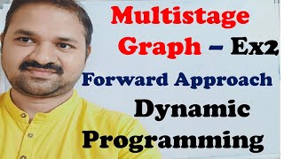 Multistage Graph  Forward Approach  Dynamic Programming  Design and Analysis of Algorithms  Ex 2 [upl. by Masera]