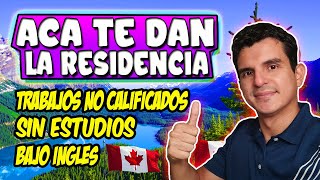 CANADA te da la RESIDENCIA por TRABAJAR en LimpiezaConstruccionEmpacar Comida [upl. by Ardie236]