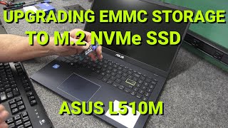 How to UPGRADE eMMC Storage With M2 NVMe SSD On ASUS Laptop [upl. by Lambertson]