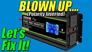 2000W Pure Sine Inverter  Blown Up  Lets fix it [upl. by Bilicki]