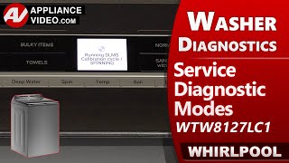 Whirlpool Washer  Diagnostics  Error Codes Troubleshooting amp Calibration by Factory Technician [upl. by Kippy]