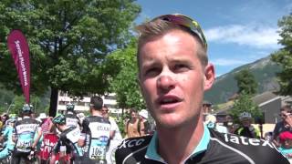 Maxime Bouet en interview au départ du Critérium du Dauphiné 2015 [upl. by Nugesulo]