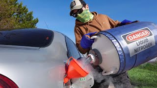 We Filled Up a CAR with Liquid Nitrogen Nobody expected THIS to happen… [upl. by Mercorr832]