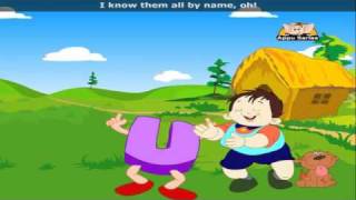 The Vowel Song with Lyrics  Nursery Rhyme [upl. by Candless616]