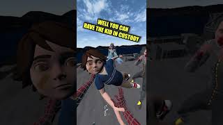 SpiderMan VR GETS DIVORCED vr virtualreality spiderman gaming [upl. by Enerak]