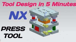 How to design press tool  Press tool Kaise Design Kare  3d  design  ug  nx die [upl. by Robbert]