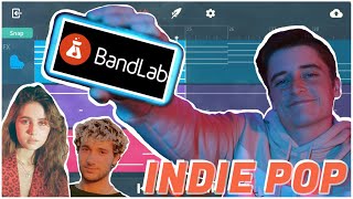 how to make chill indie pop in BandLab Android beat tutorial [upl. by Ahseneuq]