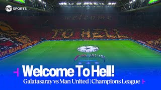 WELCOME TO HELL 🔥  INCREDIBLE atmosphere in Istanbul ahead of Galatasaray vs Man United UCL 😲😍 [upl. by Willmert]