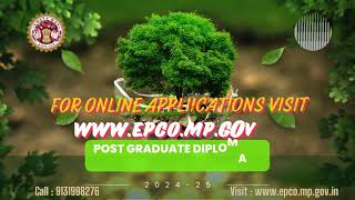 Admissions Open for Post Graduate Diploma in Environment Management PGDEM 202425 [upl. by Animaj]