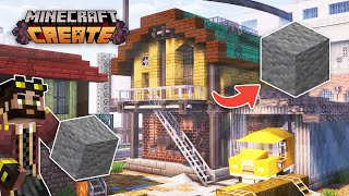 I built an INFINITE ANDESITE FACTORY in Minecraft Create Mod [upl. by Florri]