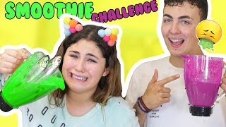 SMOOTHIE CHALLENGE  GOOD VS BAD INGREDIENTS TO PUT IN SHAKES VOMIT WARNING [upl. by Goth]