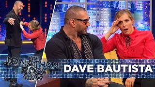 Dave Bautista Rips Shirt During JiuJitsu Demonstration  The Jonathan Ross Show [upl. by Clair746]