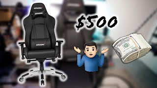 THE 500 GAMING CHAIR AKRacing Masters Series Premium Chair Full Review [upl. by Chimene]