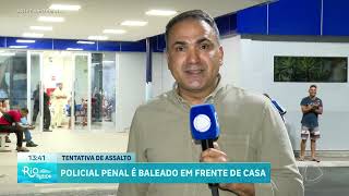 POLICIAL PENAL É BALEADO EM FRENTE DE CASA [upl. by Genaro]