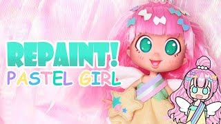 Repaint Pastel Girl Shopkins Shoppies Doll Custom [upl. by Tomlinson]