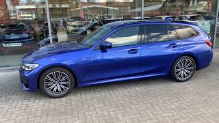 BMW 3er Touring M Sport SportAutomatik Portimaoblau Metallic  Autohaus Sand Jensen Flensburg [upl. by Erdnaed]