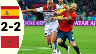 Morocco vs Spain 22 World Cup2018 Excellent Higlights and goals HD [upl. by Akiras]