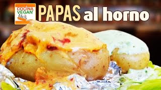 Papas al horno  Cocina Vegan Fácil [upl. by Sotsirhc410]