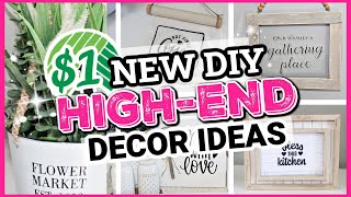 NEW HighEnd Dollar Tree Decor Ideas You Can Make  Looks Store Bought Krafts by Katelyn [upl. by Seadon88]